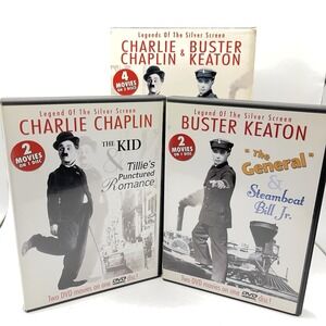 Charlie Chaplin & Buster Keaton: Legends‎ of The Silver Screen DVD Set